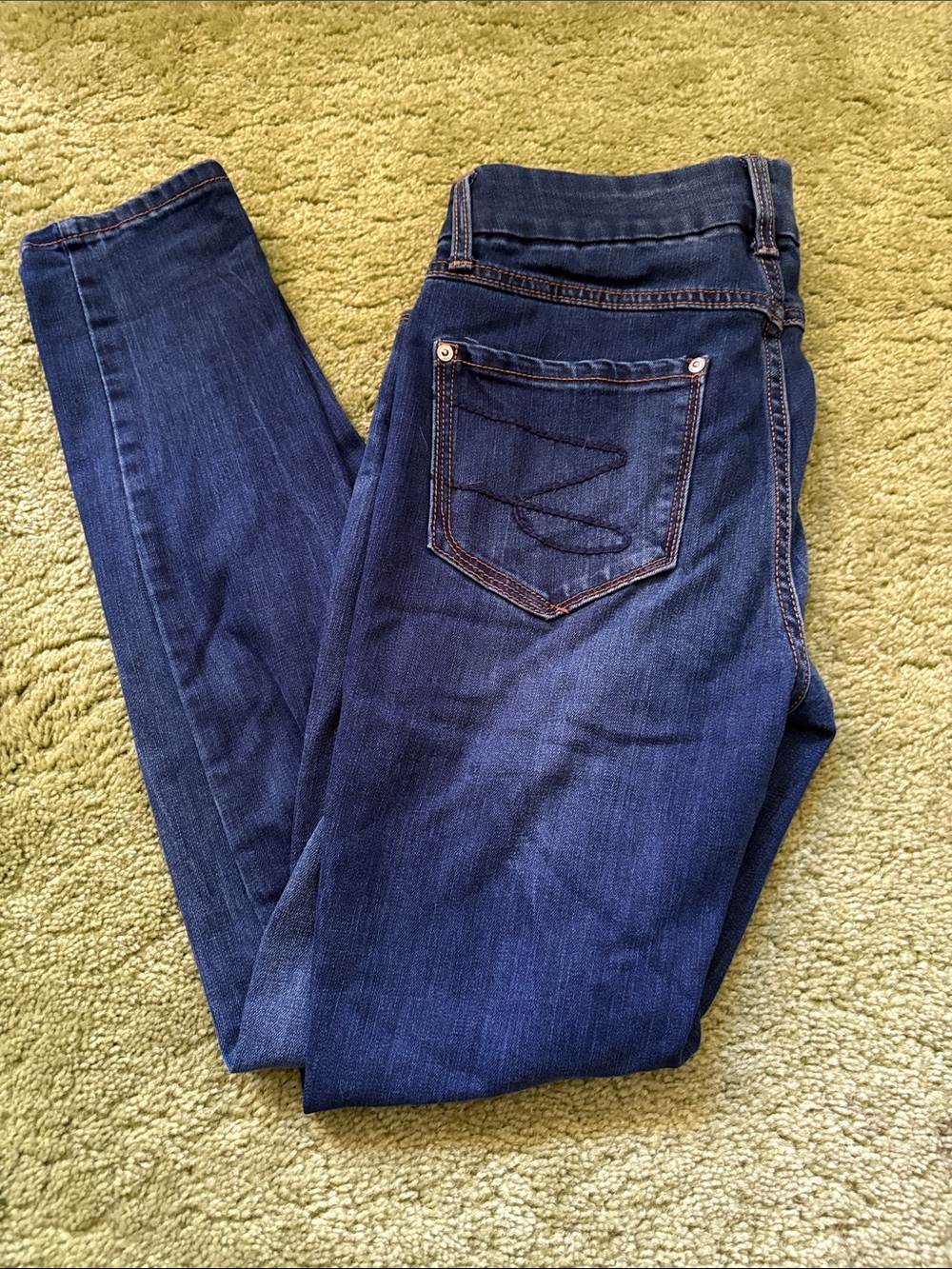Seven7 Dark Blue Skinny Jeans